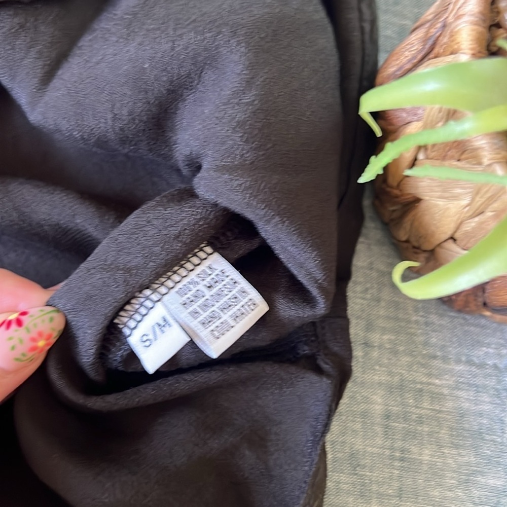 100% Raw SILK Swim Cover Resortwear Beach Dress in Black | Small/Medium - Picture 6 of 8